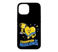 Trophée Champion of Resilience en Forme de cœur Coque pour iPhone 15