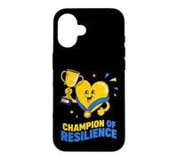 Trophée Champion of Resilience en Forme de cœur Coque pour iPhone 16