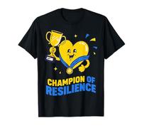 Trophée Champion of Resilience en Forme de cœur T-Shirt