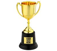 Trophée-coupe - WIDMANN - Personnalisable - PVC rigide - 21 x 11 cm - Doré