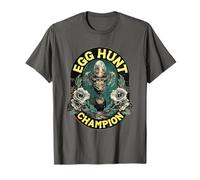 Trophée de Chasse aux œufs Champion Extraterrestre Dark Humour Pâques T-Shirt
