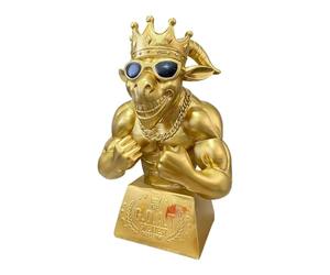 Trophée De Chèvre Musculaire - Mini Statue De Récompense De Bureau, Figurine Humoristique De Football Américain, Décoration | Spirit League Cadeau Gagnant Pour Les Athlètes Capitaines Home Of