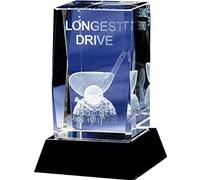 Trophée de cristal Longridge Golf 'Longest Drive'