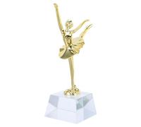 Trophée de Danse avec Plaque et Figurine Dorée Socle