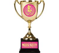 Trophée de fête Miss Mojito Cérémonie Événement Coupe Cadeau fun Enterrement de vie de garçon Bière Boissons Jeu de fête Fun Remise de prix Anniversaire, couleur : or