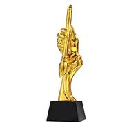 Trophée De Peinture Au Pinceau Créatif Trophées des Concours De Calligraphie Et De Peinture des Écoles Nationales Et Provinciales Trophée Talent Plus Belle Ecriture (Color : Gold, S : 30 * 8cm)