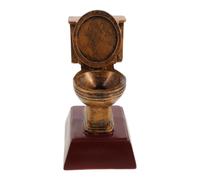 Trophée des Toilettes Dorées en Résine pour Cérémonies D’entreprise | Réutilisable, Facile à Nettoyer, Couleur Or, pour Événements Corporatifs et Récompenses