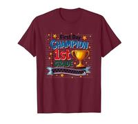 Trophée d'étudiant Premier Jour Champion 1ère année T-Shirt, Homme, Marron, XXL