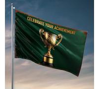 Trophée d'or amusant pour dortoir : célébrez votre succès durement gagné ! Drapeau Mancave Accessoires Hommes Stuff pour chambre de garçon (152 x 244 cm)