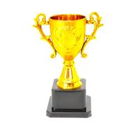 Trophée doré en plastique 15 cm, gagnant bien fait, jour du sport pour enfant, vainqueur du champion de football, course à pied, etc