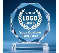 Trophée en cristal gravé sur mesure, plaque de récompense personnalisée pour la reconnaissance des employés, les étapes importantes de l'entreprise, la retraite, les adieux, les cadeaux en vrac