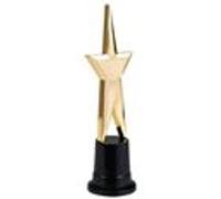 trophée étoile distinction vainqueur 22cm or - boland 44165 Jaune G