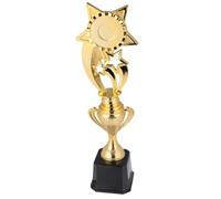 Trophée Étoile en Plastique ABS Doré pour Garçon Fille, Sportive Scolaire | Socle Stable, Surface Lisse et Brillante, Facile à Transporter, pour Réussites Élèves, Jeux Festifs ou Cérémonies
