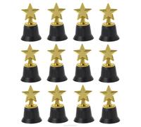 Trophée Étoile En Plastique De Simulation R1wf, Or, Pour Fête À Thème, Festival, Fournitures Scolaires, Tasse Gagnant, Jouet Pour Enfants 12 Pièces