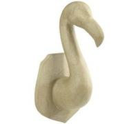 Trophée Flamant Rose papier maché Rose G