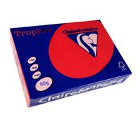 TROPHÉE Lot de 5 Ramettes 500 Feuilles Papier 80g A4 210x297 mm Certifié FSC Rouge groseille
