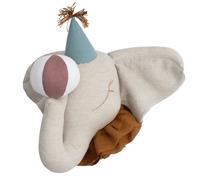 Trophée mural éléphant lin déco