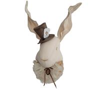 Trophée mural lapin en lin chambre