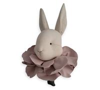 Trophée mural lapin en peluche rose 45