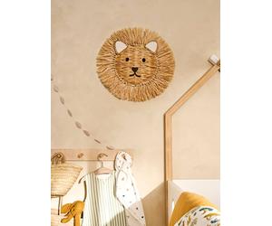 Trophée mural Lion beige TU
