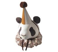 Sevira Kids - Trophée Mural Panda en Lin - décoration Chambre bébé Enfant