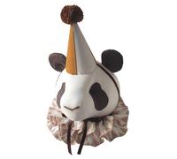 Trophée Mural Panda En Lin ? Décoration Chambre Bébé Enfant Beige TU
