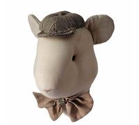 Trophée mural souris edouard lin bébé