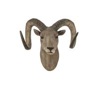 Trophée Mural Tête de Chèvre 48cm Gris & Marron