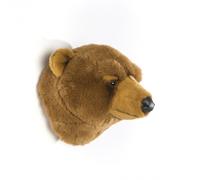 BiBiB & Co - Trophée de décoration BB23 Tête d'ours en peluche