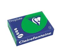 Clairefontaine Ramette de papier Trophee 2215C pour imprimante/photocopieur, couleurs intenses, DIN A4, 210 g, 250 feuilles, vert piscine, 1 rame