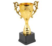 Trophée Scolaire en Plastique pour Garçon et Filles, Jeu et Compétition | Finition Lisse sans Bavure, Design Délicat et Couleur Or, pour Concours de Talents et Fêtes