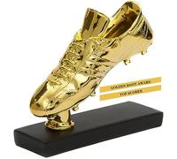 Trophées de récompense en forme de chaussure d'or - Souvenir en résine en forme de chaussure - Pour tournoi scolaire - Gravure texte - Décoration d'intérieur