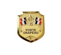 TROPHEES DES VAINQUEURS Insigne Porte-Drapeau 3 à 9 Ans 20 x 15 mm | Mini Distinction d'Ancienneté Porte-Drapeau | Décoration pour Cérémonies Officielles et Associations Patriotiques - IPDPM