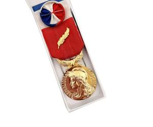 TROPHEES DES VAINQUEURS Médaille d'Ancienneté du Travail Or 35 Ans | Médaille d'honneur du Travail | Distinction Honorifique pour 35 Années de Service - MAT35