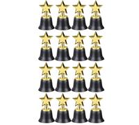 Trophées D'étoile D'or En Plastique Pour Enfants De 16 Pièces, Trophée De Récompense De Couleur Dorée Pour Le Football, Le Football,Le Baseball, Le Prix De , Cadeau De Fête