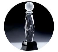 Trophées Trophée De Basket-Ball en Cristal Transparent Basket Trophée MVP De La Compétition Basket-Ball Lors d'une Réunion Sportive Trophée Championnat Meilleure Équipe Basket-Ball Coupes (Color : TR