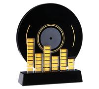 Trophées Trophée en Cristal Noir Trophée De La Cérémonie De Remise des Prix De La Musique Trophée Souvenir du DJ Disc Award Trophée Gravé De Compétition Trophée Disque De Musique Coupes