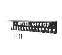 Trophy Display Mur Mall Multed Multi Crochets High Load Heling Trophy Trophy Rack pour Home Entryway Key Place pour Les médailles de compétition de Football Sportif et médaillons (S)