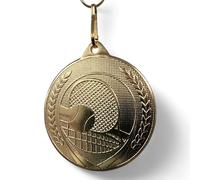 Trophy Monster Lot de 10 médailles de tennis dorées en relief avec rubans à clipser gratuits 50 mm