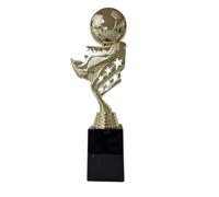 Trophy Monster Trophée de football doré de 280 mm de haut | Grand prix de football pour joueur du match, homme du match, club ou fête | Coupe étoile en plastique