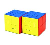Tropibed Puppet Cube Set, Magic Speed Cube Bundle de Puppet Cube I et II Jeux D'entraînement Cérébral ou Cadeaux de Noël pour Filles Garçons 2 Pack, (MF0016)