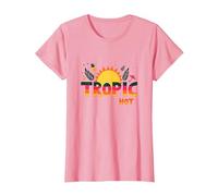 Tropic Like Its Hot Summer Fun Ananas Sun, Hawaïens T-Shirt, Femme, Rose, XL