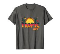 Tropic Like Its Hot Summer Fun Ananas Sun, Hawaïens T-Shirt, Homme, Asphalte, S
