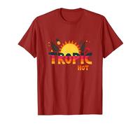 Tropic Like Its Hot Summer Fun Ananas Sun, Hawaïens T-Shirt, Homme, Canneberge, XL