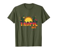 Tropic Like Its Hot Summer Fun Ananas Sun, Hawaïens T-Shirt, Homme, Olive, XL