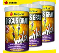 Tropical 3 x 1000 ML Discus Gran Wild Spécial Nourriture pour Disque Wildfänge