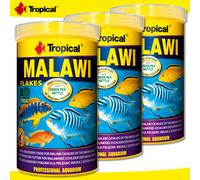 Tropical 3 x 1000 ML Malawi Flakes Pour Malawisee-Cichliden Le Mbuna-Gruppe