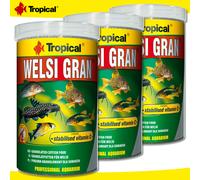 Tropical 3 X 1000 Ml Welsi Gran | Granulé Alimentaire Pour Poissons Chats