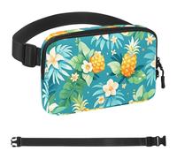 Tropical Ananas 874 Sac banane à bandoulière pour homme et femme, sac de ceinture pour voyage, marche, course, randonnée, cyclisme, multicolore, 4 x 23 x 15 cm, multicolore, 1.5x9.0x5.9in/4x23x15cm