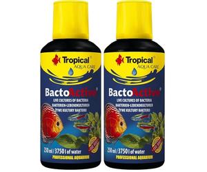 TROPICAL Bacto Active Entretien pour Aquariophilie 250 ML (Lot de 2)